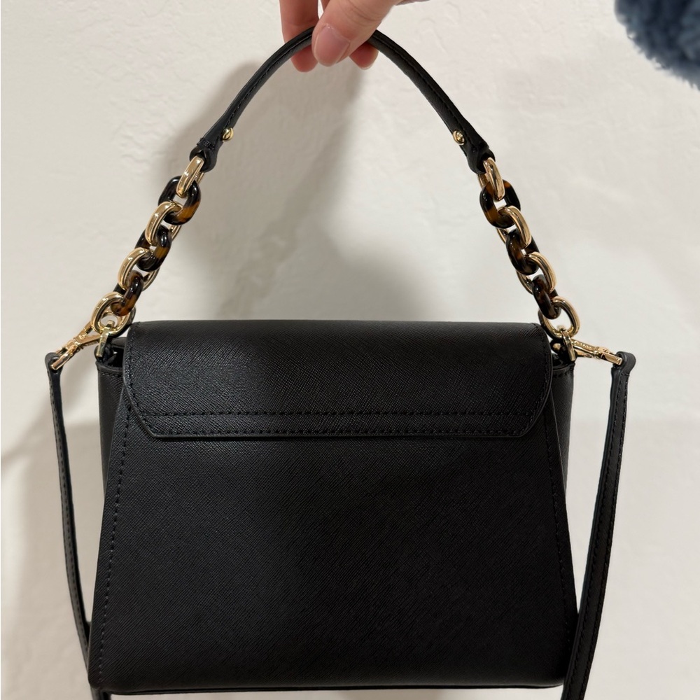 Michael Kors Black Crossbody Bag with Gold Accents - Picture 3 of 4